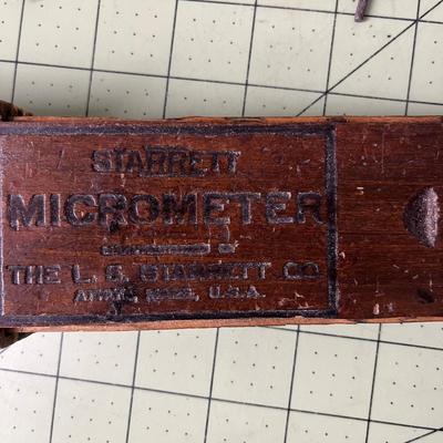 Starrett Micrometer with Accessories