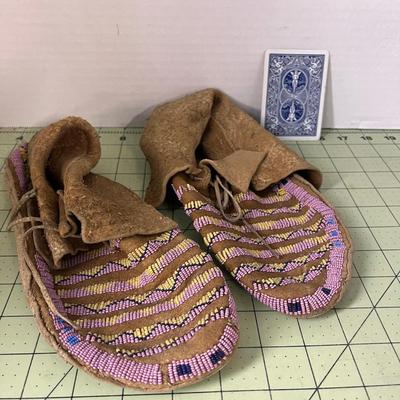 Native American Beaded Moccasins