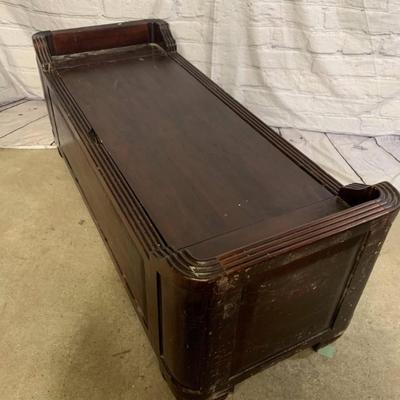 Cherry Wood Chest with Cushion