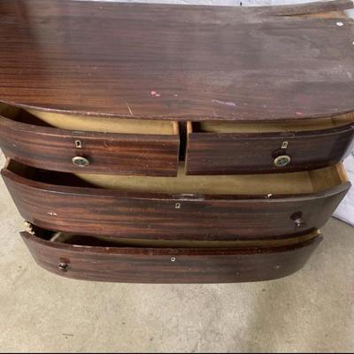 Antique Wooden Dresser - 4 Drawers