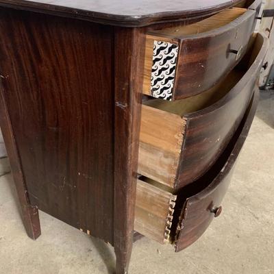 Antique Wooden Dresser - 4 Drawers