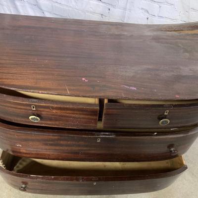 Antique Wooden Dresser - 4 Drawers