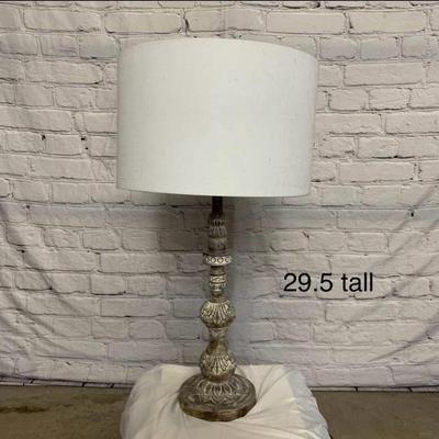 Whitewash Table Lamp