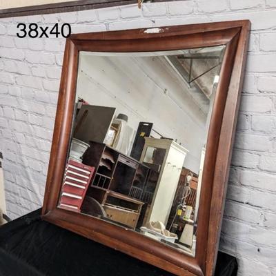 Mirror with Wood Frame