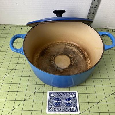 Le Creuset Blue Cast Iron Stock Pot