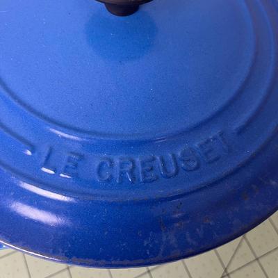 Le Creuset Blue Cast Iron Stock Pot