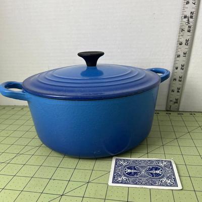 Le Creuset Blue Cast Iron Stock Pot