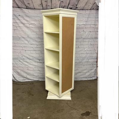  Rotating Bookcase with Mirror