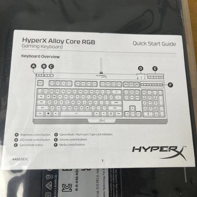 HyperX Alloy Core RGB Gaming Keyboard