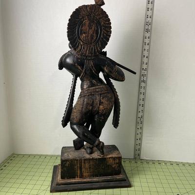 Vintage Krishna with Flute Statue