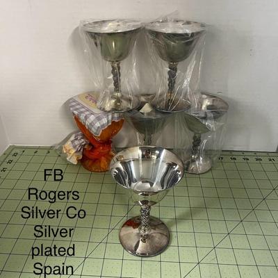 F.B. Rogers Silver Company Goblets (6)