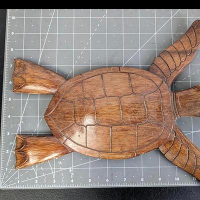 Wooden Sea Turtle Art