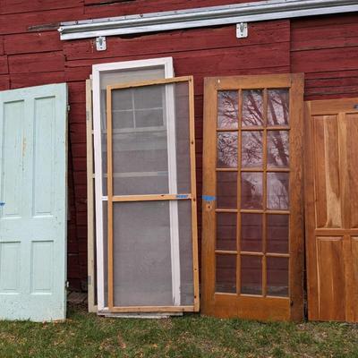 Lot of 7 Vintage Doors