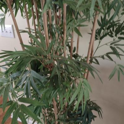 Artificial Bamboo Indoor Plant in Rope Weave Pot