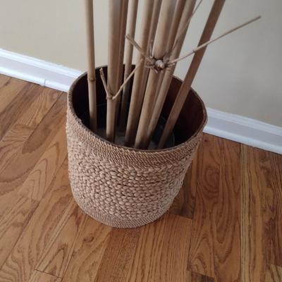 Artificial Bamboo Indoor Plant in Rope Weave Pot