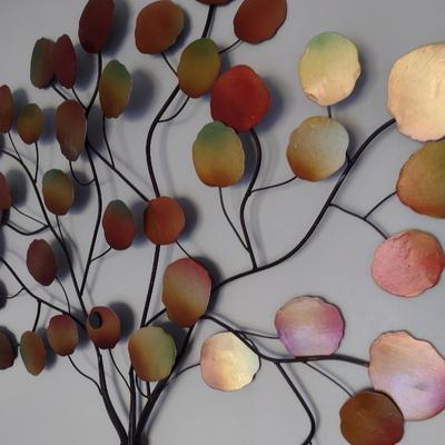 Large Metal Wall Art Branches with Leaves