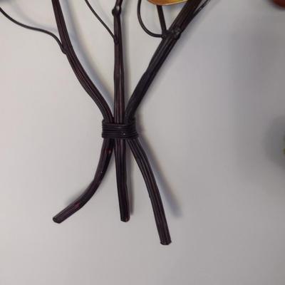 Large Metal Wall Art Branches with Leaves