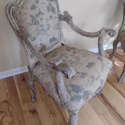 French Louis XV Style Upholstered Chair Choice B