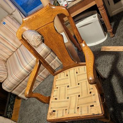 Wonderful Solid Oak Chair