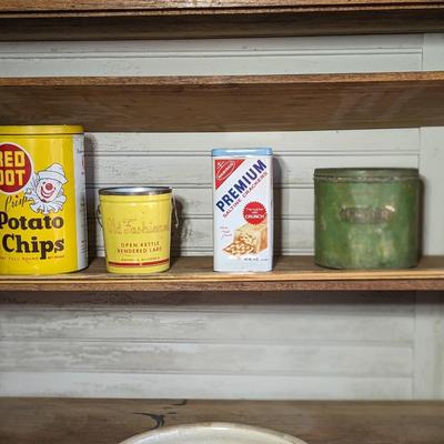 Lot of 4 Vintage Tins