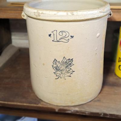 12 Gallon Western Stoneware Crock