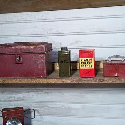 Collection of 4 Vintage Tins