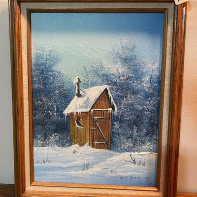 Outhouse painting