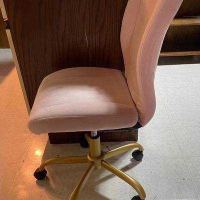 Pink office chair