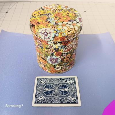Vintage Floral Tin