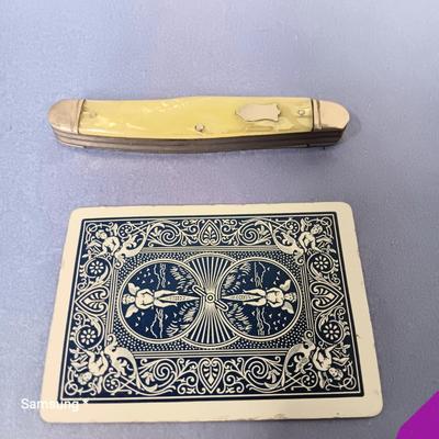 Cream Pocket Knife
