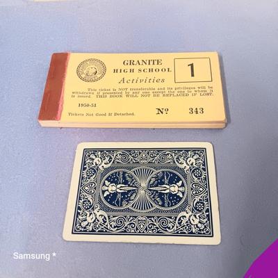Vintage Granite High School Ticket Book