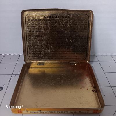 Vintage Cold Tablets Tin