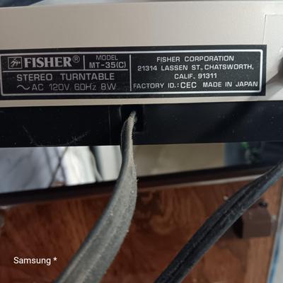 Fisher Studio-Standard Record/Cassette Player with Speakers