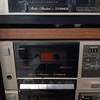 Fisher Studio-Standard Record/Cassette Player with Speakers