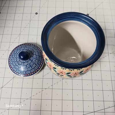 Polish Ceramic Jar with Lid