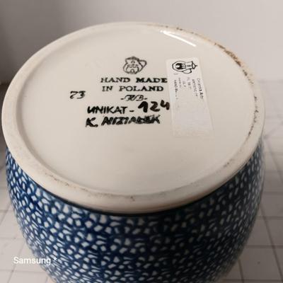 Polish Ceramic Jar with Lid