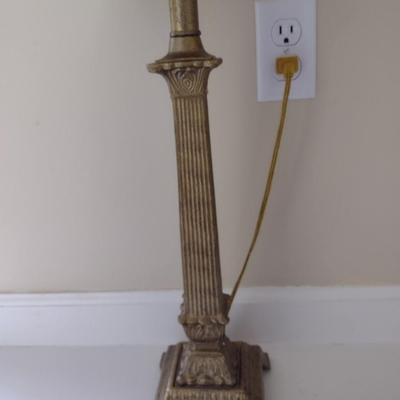 Metal Post French Country Table Lamp