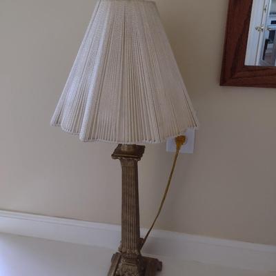 Metal Post French Country Table Lamp