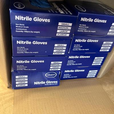 Box of nitrile gloves