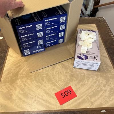 Box of nitrile gloves