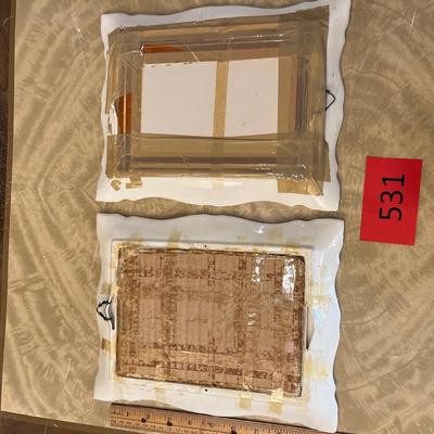 Ceramic picture frames