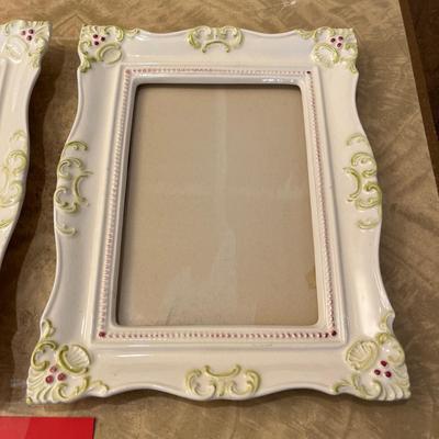 Ceramic picture frames