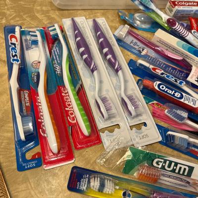 Unused toothbrush + more