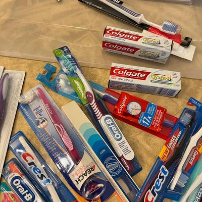 Unused toothbrush + more