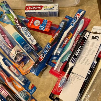 Unused toothbrush + more