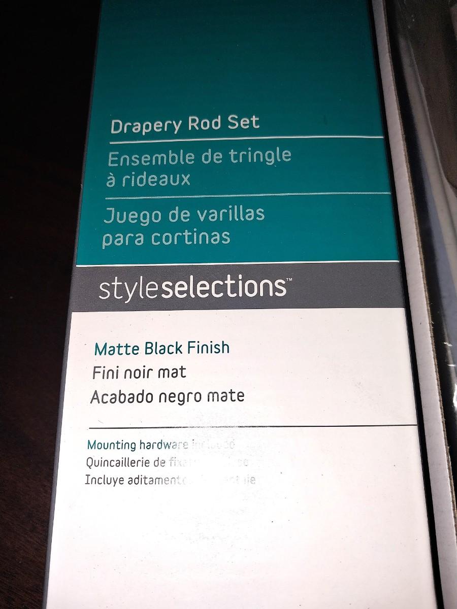 NEW DRAPERY RODDOUBLE CURTAIN ROD AND EXTENDERS