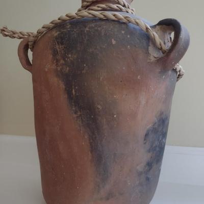 Triple Handled Terracotta Large Vase Jug