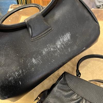 3 black purses