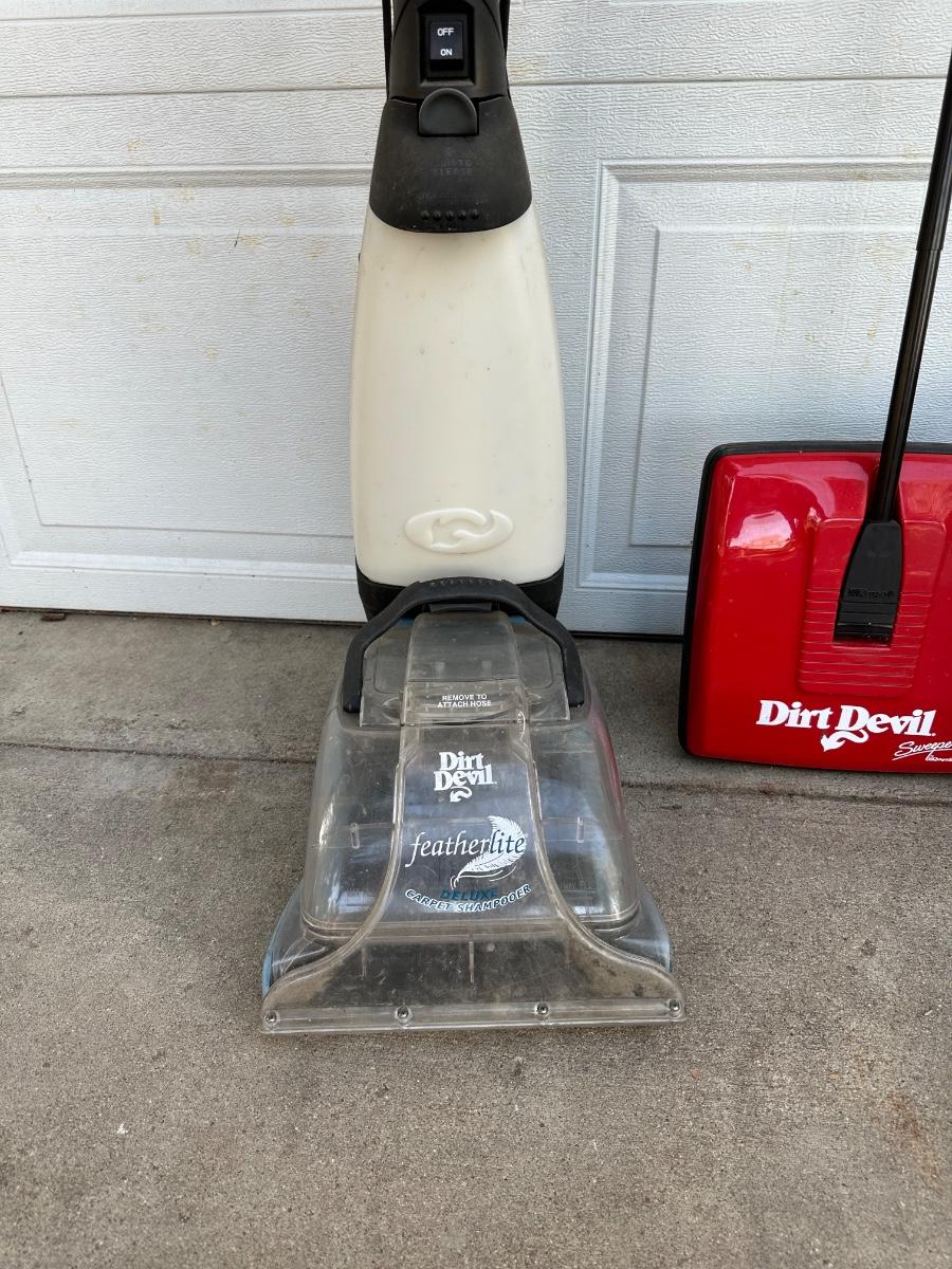 DIRT DEVIL FEATHERLITE CARPET CLEANER AND MORE