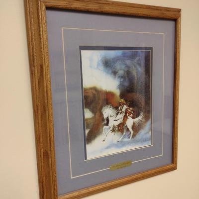 Framed Art Print 'Two Bears of Blackfeet' by Bev Doolittle